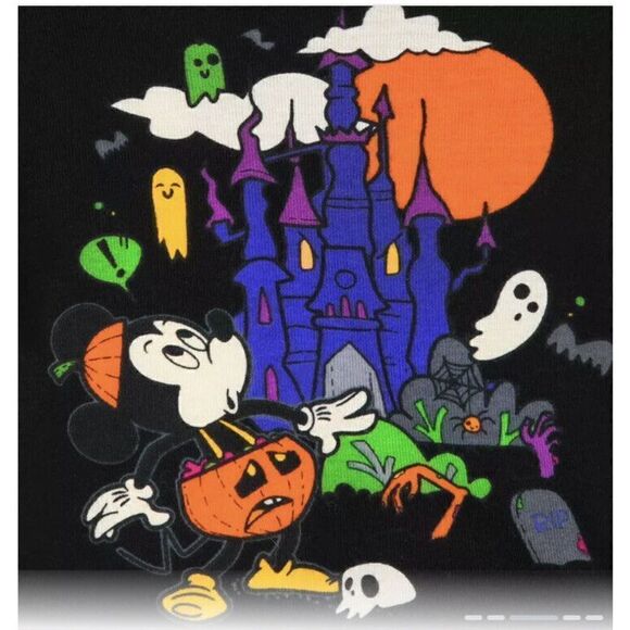nwt Mickey Mouse and Friends Halloween PJ PAL Pajamas Baby 0/3M Castle Candy - Picture 3 of 5